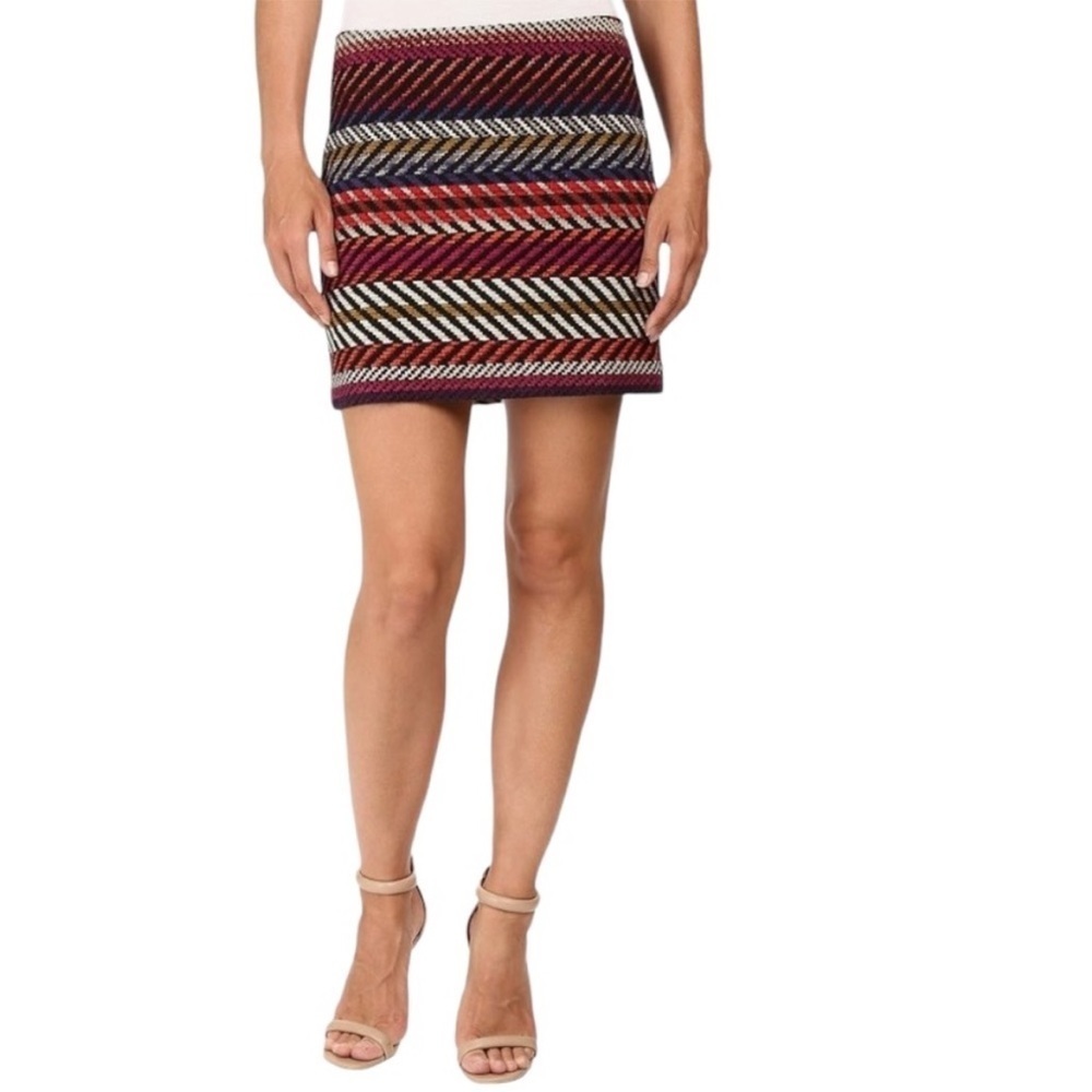 Trina Turk Rico bohemian bright coloured woven mini skirt excellent condition